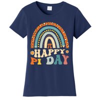 Happy Pi Day Mathematic Math Teacher Gift Leopard Rainbow Women's T-Shirt