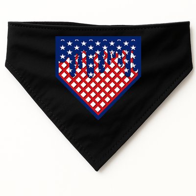 Home Plate Drip Ice Cream Softball & Baseball USA-Made Doggie Bandana