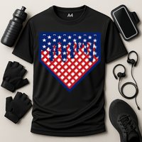 Home Plate Drip Ice Cream Softball & Baseball Cooling Performance Crew T-Shirt