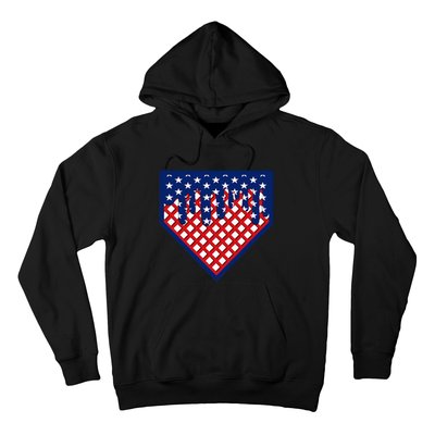 Home Plate Drip Ice Cream Softball & Baseball Hoodie