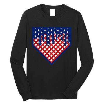 Home Plate Drip Ice Cream Softball & Baseball Long Sleeve Shirt