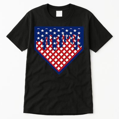 Home Plate Drip Ice Cream Softball & Baseball Tall T-Shirt