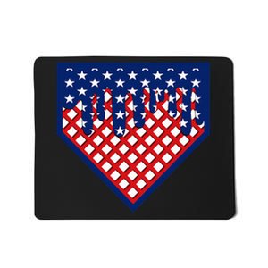 Home Plate Drip Ice Cream Softball & Baseball Mousepad