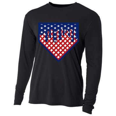Home Plate Drip Ice Cream Softball & Baseball Cooling Performance Long Sleeve Crew