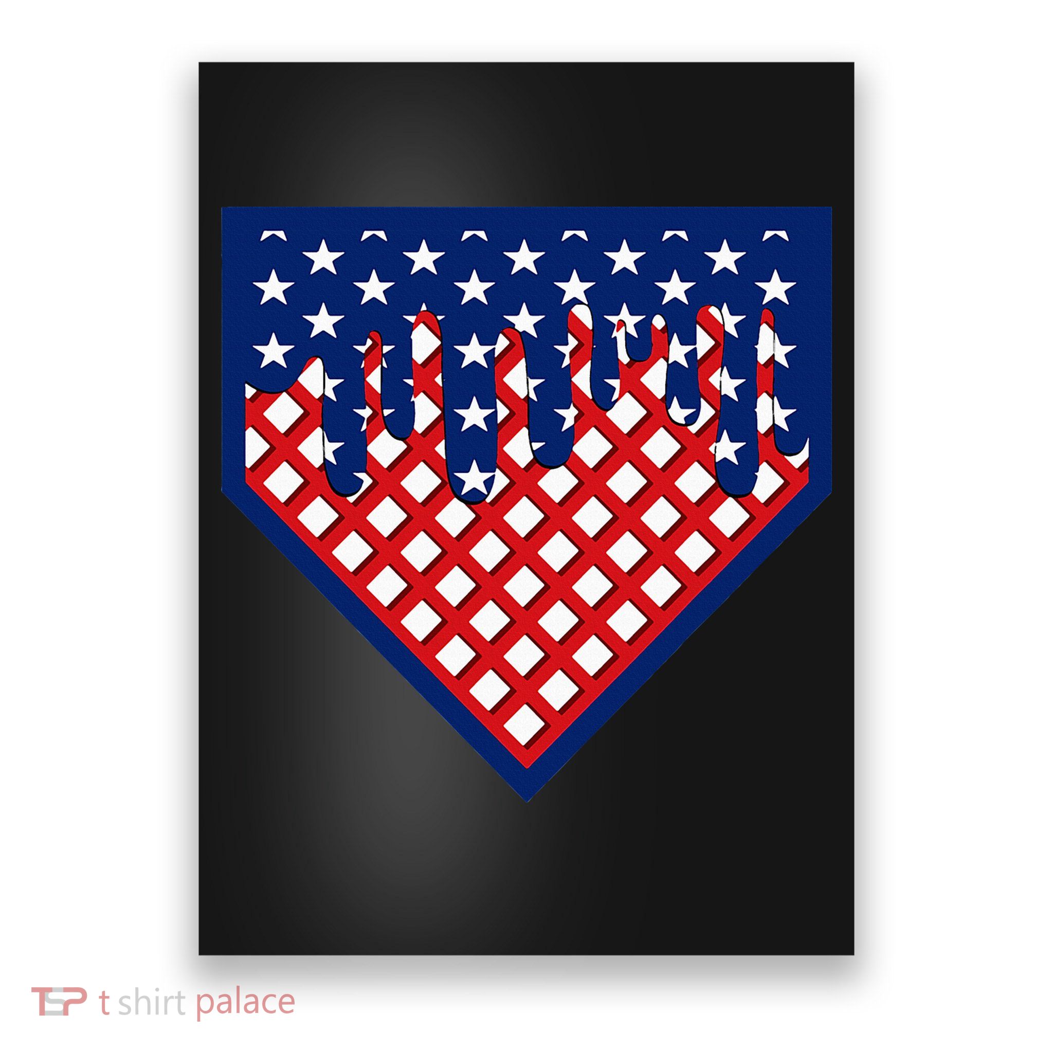 Home Plate Drip Ice Cream Softball & Baseball Poster