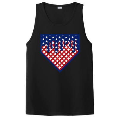 Home Plate Drip Ice Cream Softball & Baseball PosiCharge Competitor Tank