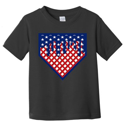 Home Plate Drip Ice Cream Softball & Baseball Toddler T-Shirt