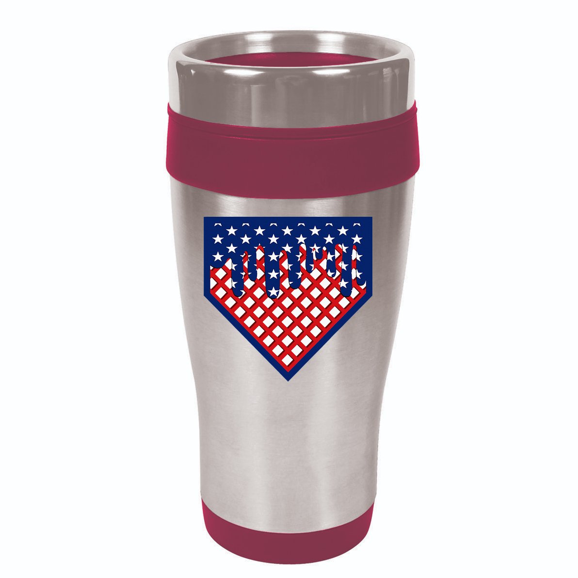 Home Plate Drip Ice Cream Softball & Baseball 16oz Travel Tumbler