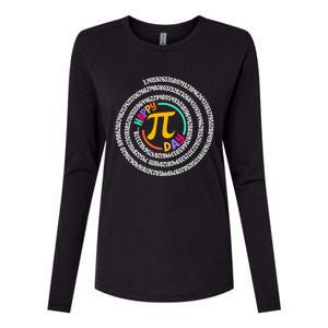 Happy Pi Day Gift For Teacher Womens Cotton Relaxed Long Sleeve T-Shirt