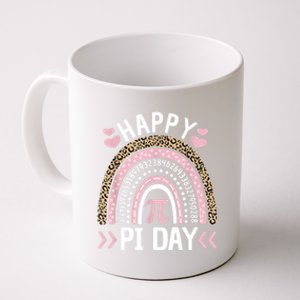 Happy Pi Day Mathematic Math Teacher Gift Leopard Rainbow Coffee Mug