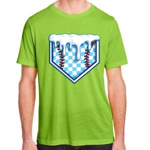 Home Plate Drip Funny Ice Cream Softball And Baseball Gift Meaningful Gift Adult ChromaSoft Performance T-Shirt