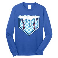 Home Plate Drip Funny Ice Cream Softball And Baseball Gift Meaningful Gift Long Sleeve Shirt