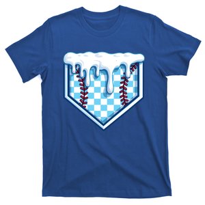 Home Plate Drip Funny Ice Cream Softball And Baseball Gift Meaningful Gift T-Shirt