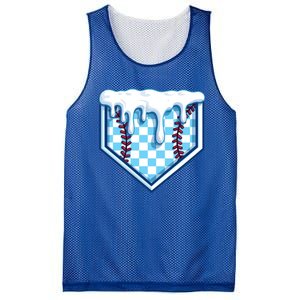 Home Plate Drip Funny Ice Cream Softball And Baseball Gift Meaningful Gift Mesh Reversible Basketball Jersey Tank