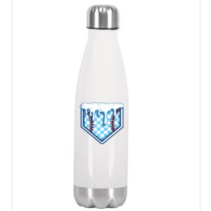 Home Plate Drip Funny Ice Cream Softball And Baseball Gift Meaningful Gift Stainless Steel Insulated Water Bottle