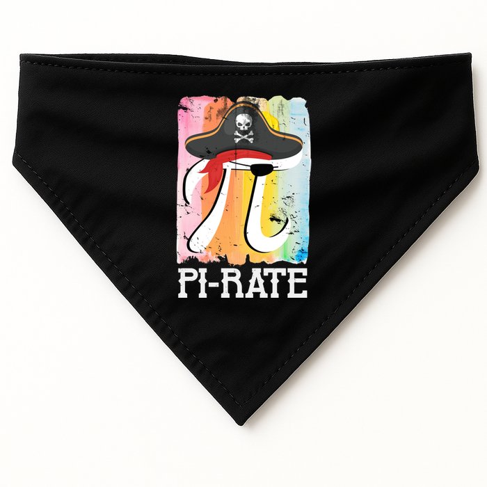 Happy Pi Day Funny Pirate USA-Made Doggie Bandana