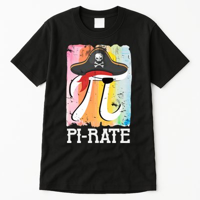 Happy Pi Day Funny Pirate Tall T-Shirt