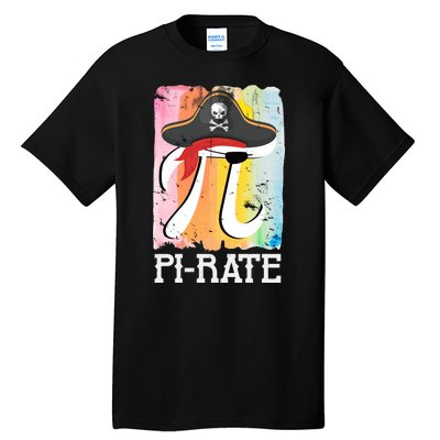 Happy Pi Day Funny Pirate Tall T-Shirt