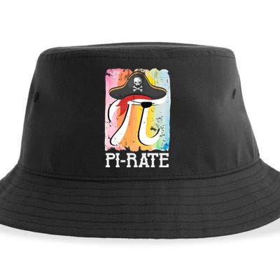 Happy Pi Day Funny Pirate Sustainable Bucket Hat