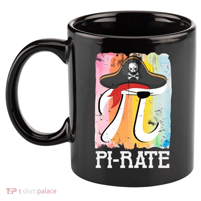 Happy Pi Day Funny Pirate 11oz C Handle Ceramic Mug