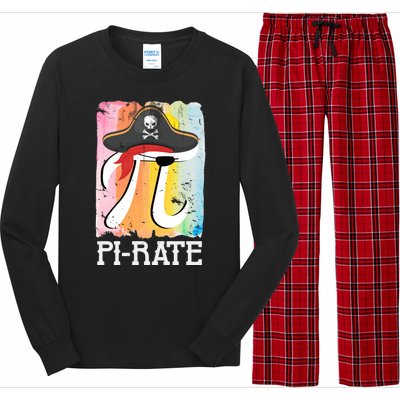 Happy Pi Day Funny Pirate Long Sleeve Pajama Set