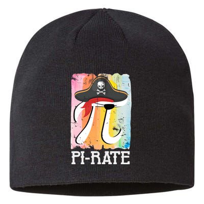 Happy Pi Day Funny Pirate Sustainable Beanie