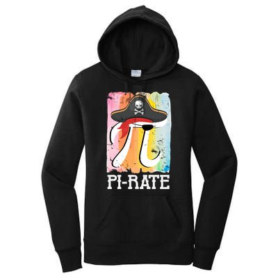 Happy Pi Day Funny Pirate Women's Pullover Hoodie