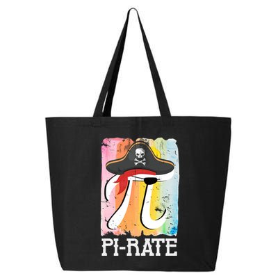 Happy Pi Day Funny Pirate 25L Jumbo Tote