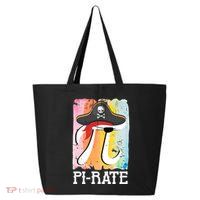 Happy Pi Day Funny Pirate 25L Jumbo Tote