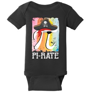 Happy Pi Day Funny Pirate Baby Bodysuit