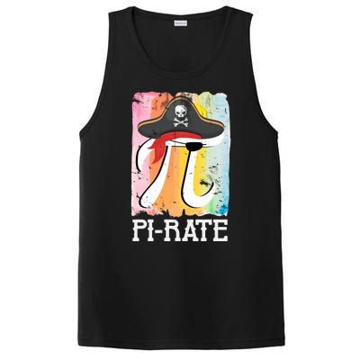 Happy Pi Day Funny Pirate PosiCharge Competitor Tank