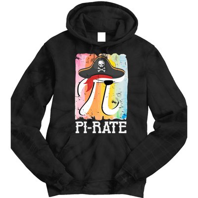 Happy Pi Day Funny Pirate Tie Dye Hoodie
