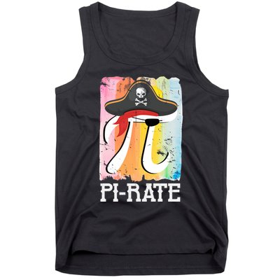 Happy Pi Day Funny Pirate Tank Top