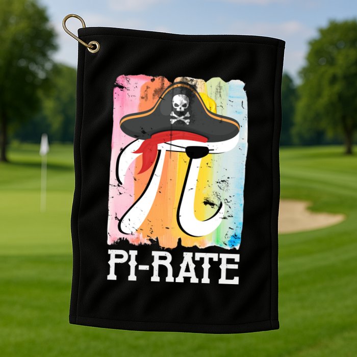 Happy Pi Day Funny Pirate Golf Towel