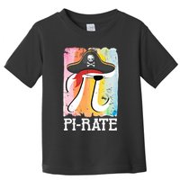 Happy Pi Day Funny Pirate Toddler T-Shirt