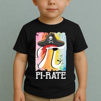Happy Pi Day Funny Pirate Toddler T-Shirt