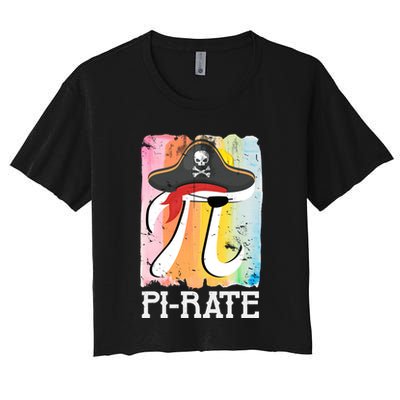 Happy Pi Day Funny Pirate Crop Top