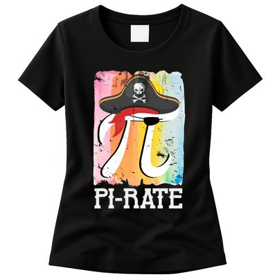 Happy Pi Day Funny Pirate Womens T-Shirt