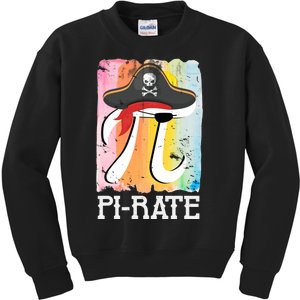 Happy Pi Day Funny Pirate Kids Sweatshirt