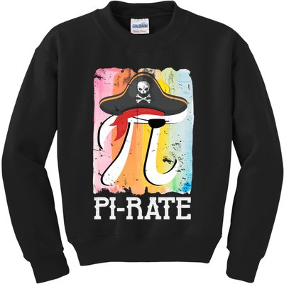 Happy Pi Day Funny Pirate Kids Sweatshirt