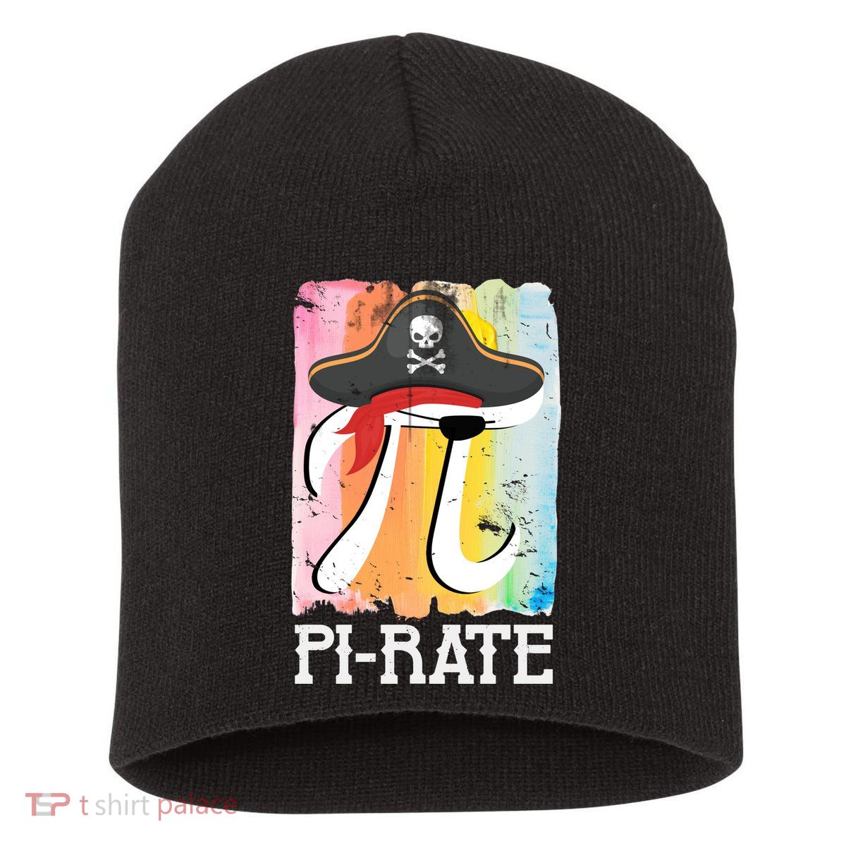 Happy Pi Day Funny Pirate Short Acrylic Beanie