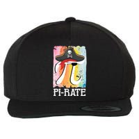 Happy Pi Day Funny Pirate Wool Snapback Cap