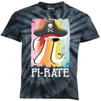 Happy Pi Day Funny Pirate Kids Tie-Dye T-Shirt