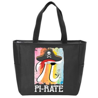 Happy Pi Day Funny Pirate Zip Tote Bag