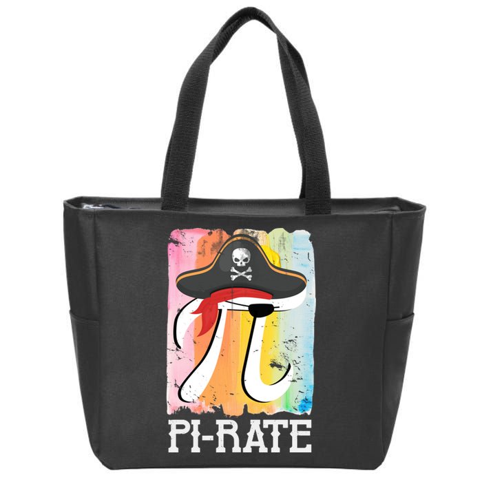 Happy Pi Day Funny Pirate Zip Tote Bag