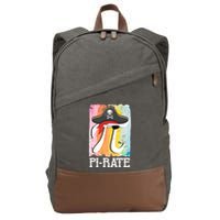 Happy Pi Day Funny Pirate Cotton Canvas Backpack