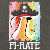 Happy Pi Day Funny Pirate Cotton Canvas Backpack