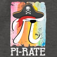 Happy Pi Day Funny Pirate Vector Backpack