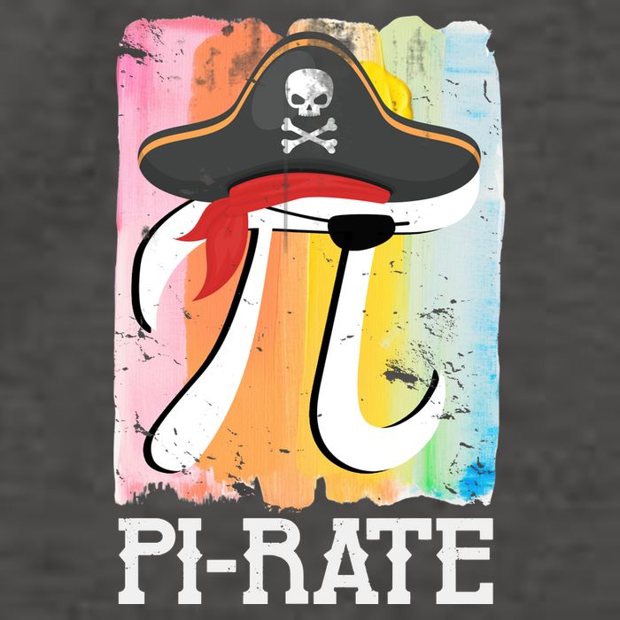 Happy Pi Day Funny Pirate Vector Backpack