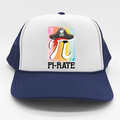 Happy Pi Day Funny Pirate Trucker Hat